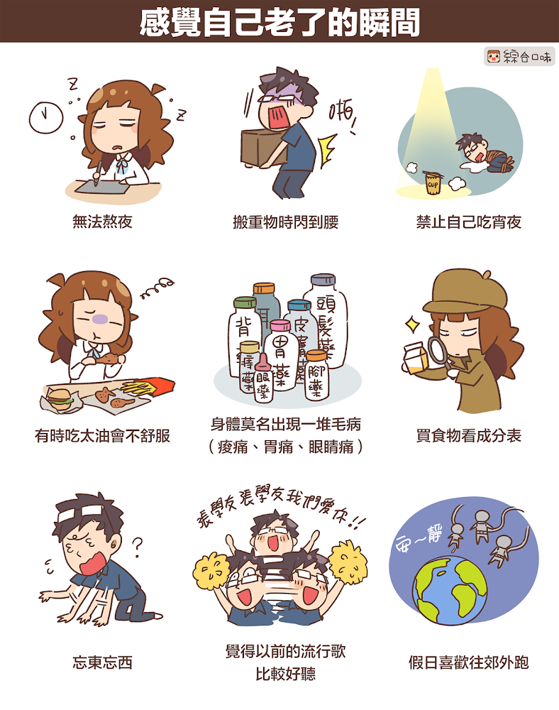 感覺到自己老了的瞬間 Orz