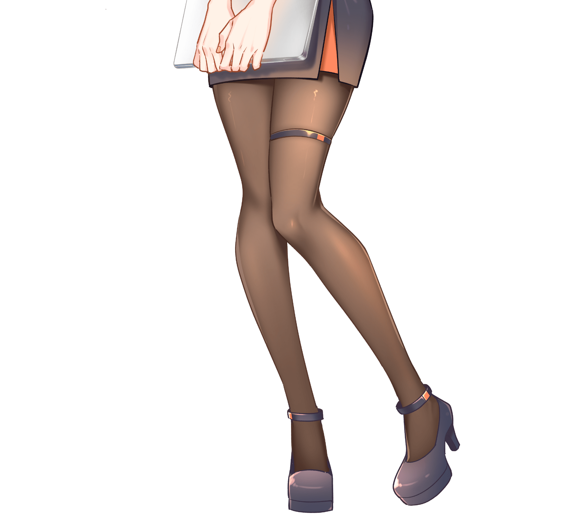 stockings of Keychron Keyboard Girl Kaori By MixFlavor